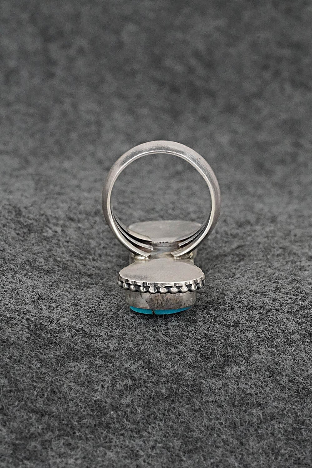 Turquoise & Sterling Silver Ring - Darrin Livingston - Size 7