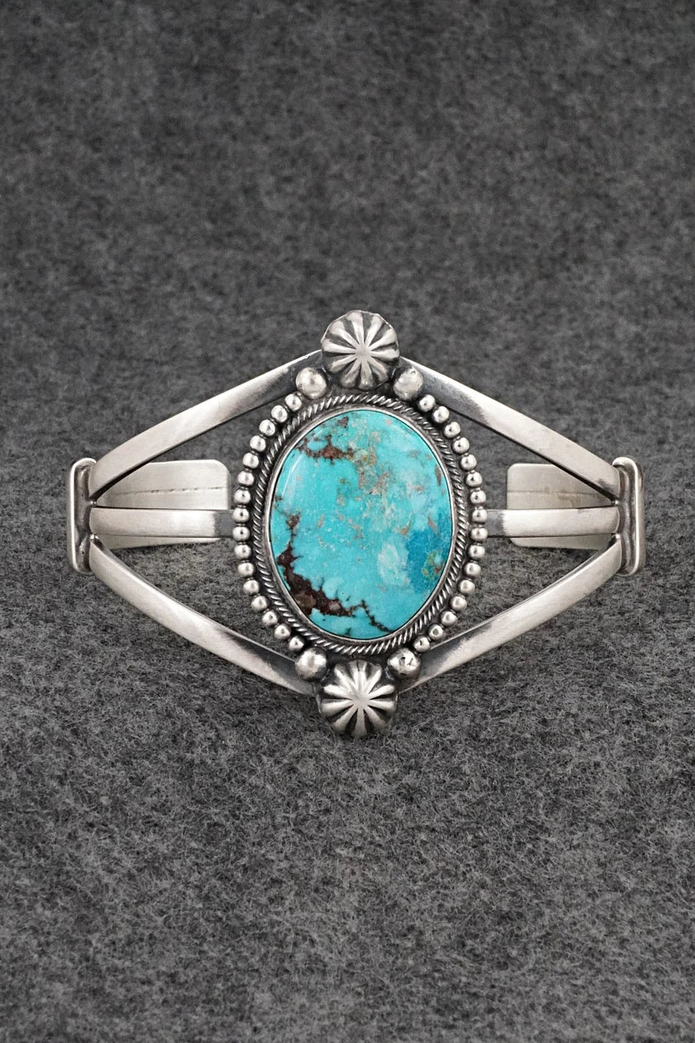 Turquoise & Sterling Silver Bracelet - Darrin Livingston