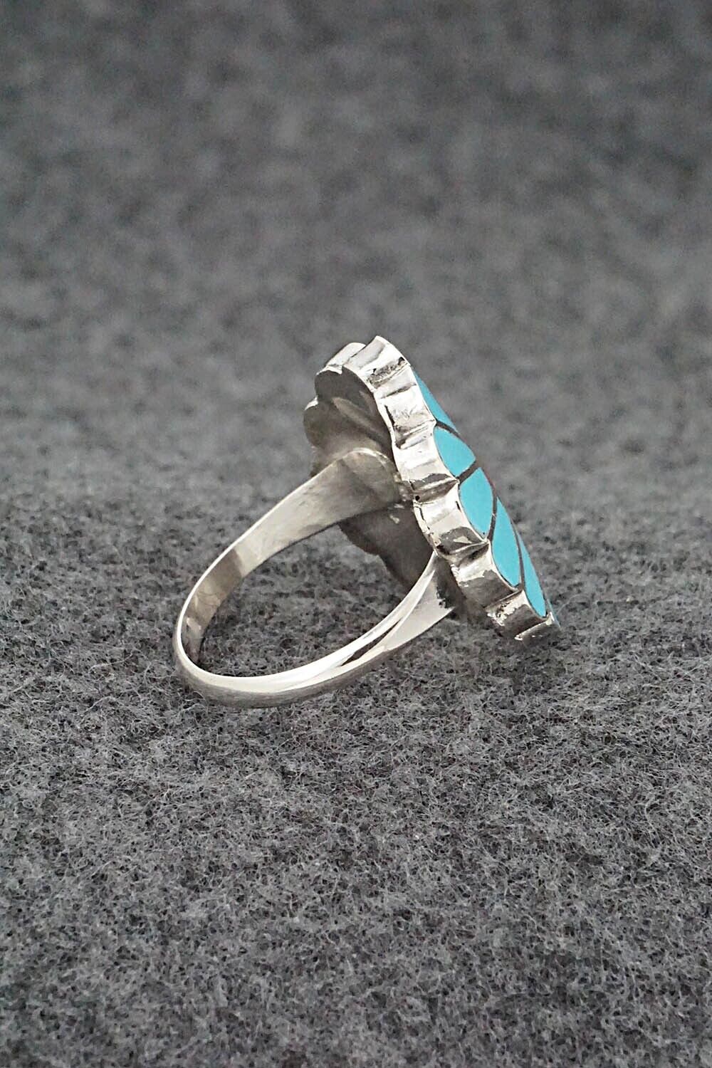 Multi-Stone & Sterling Silver Ring - Burdian Soseeah - Size 8.25