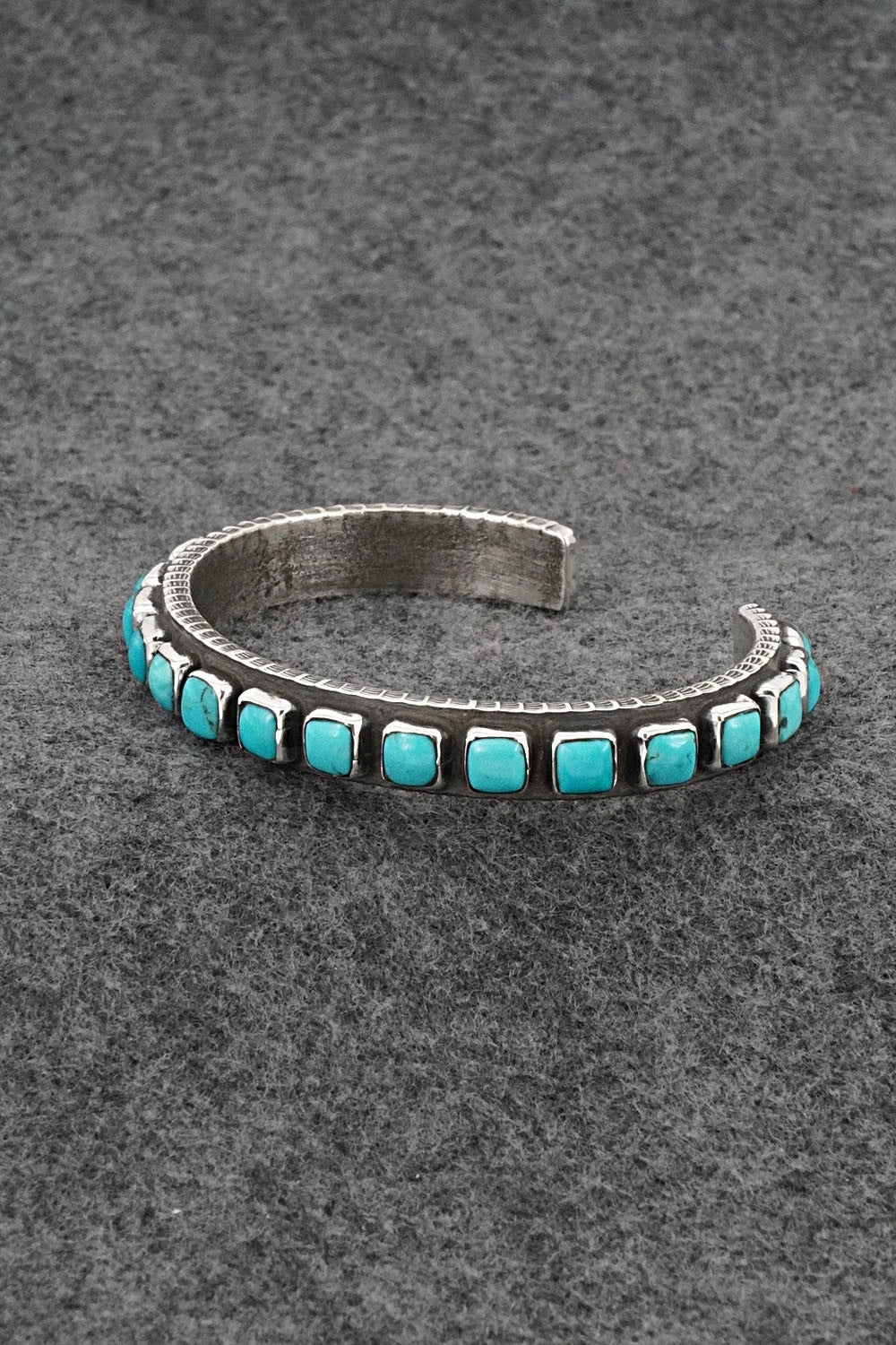 Turquoise & Sterling Silver Bracelet - Ernest Rangel