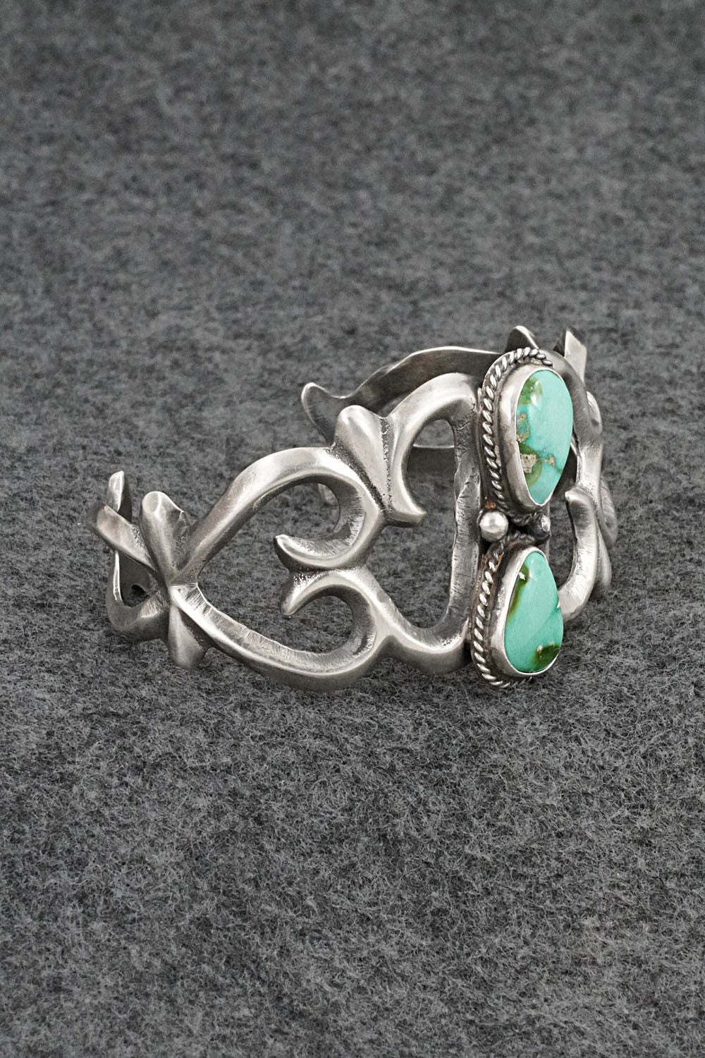 Turquoise & Sterling Silver Bracelet - Eugene Gruber