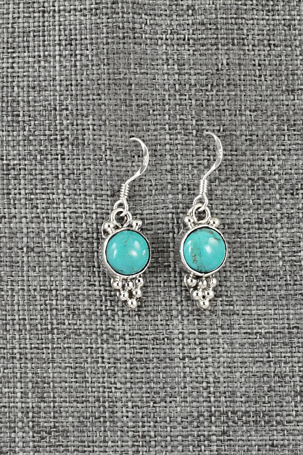 Turquoise & Sterling Silver Earrings - Isabell Yazzie