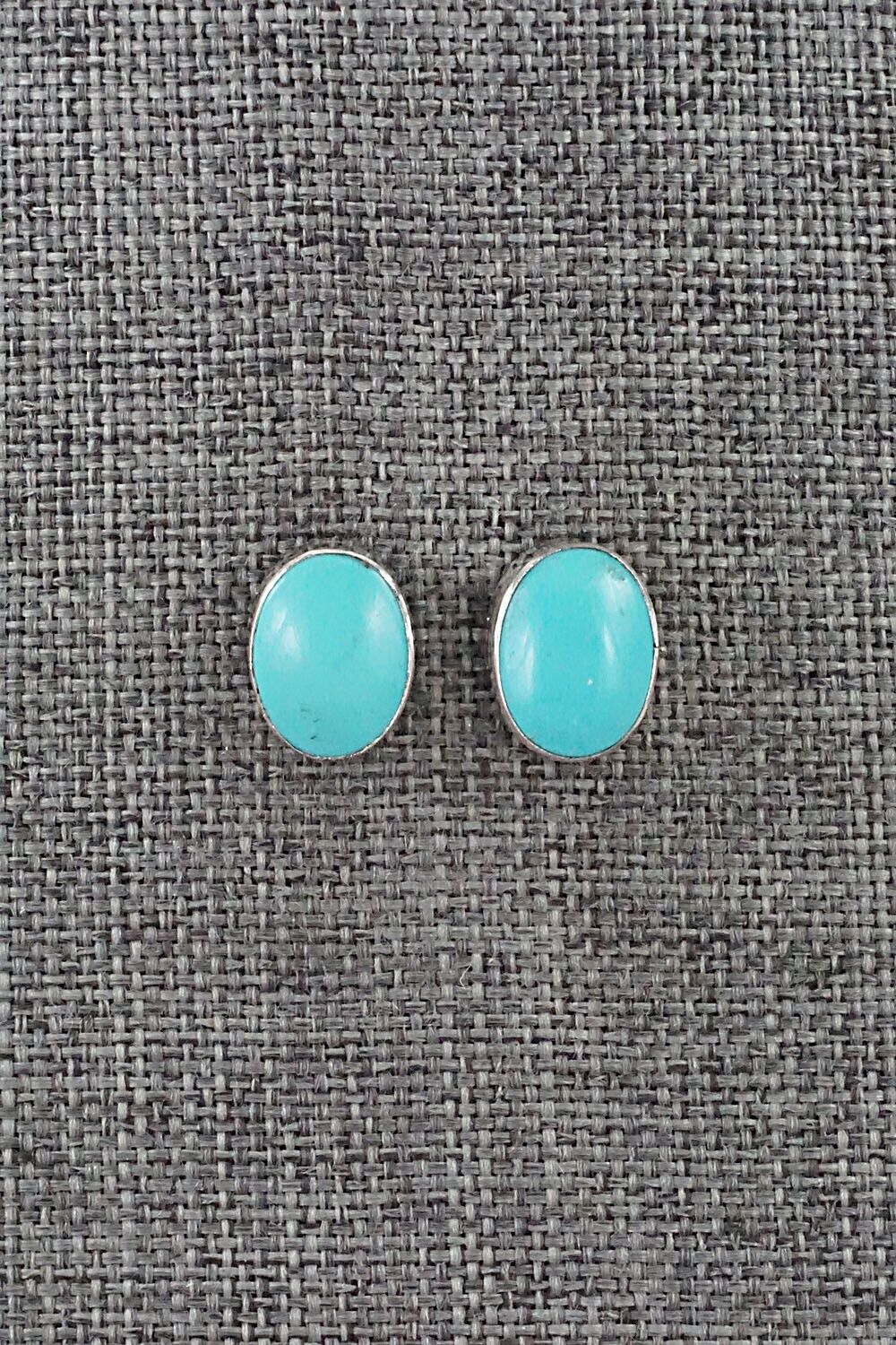 Turquoise & Sterling Silver Earrings - Marco Begaye