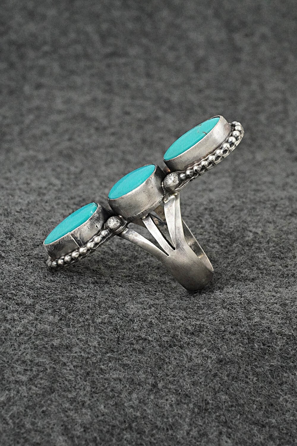Turquoise & Sterling Silver Ring - Darrin Livingston - Size 7