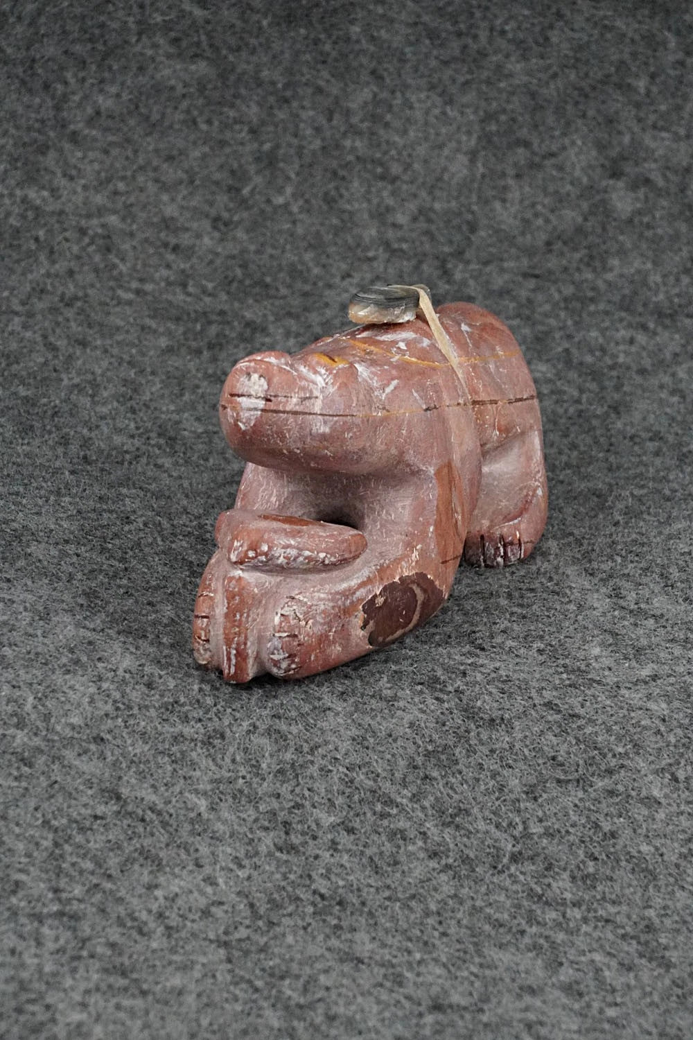 Mountain Lion Zuni Fetish Carving - Rick Kallestewa