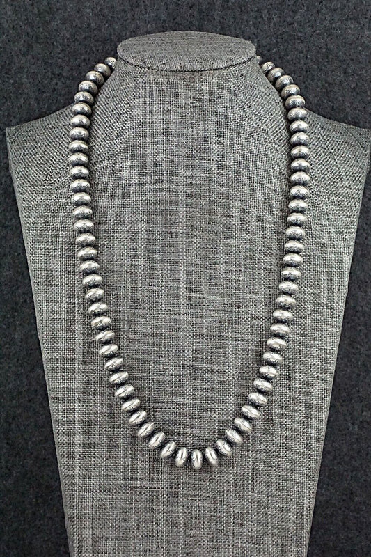 Sterling Silver Navajo Pearl Necklace - Bryannen Halwood