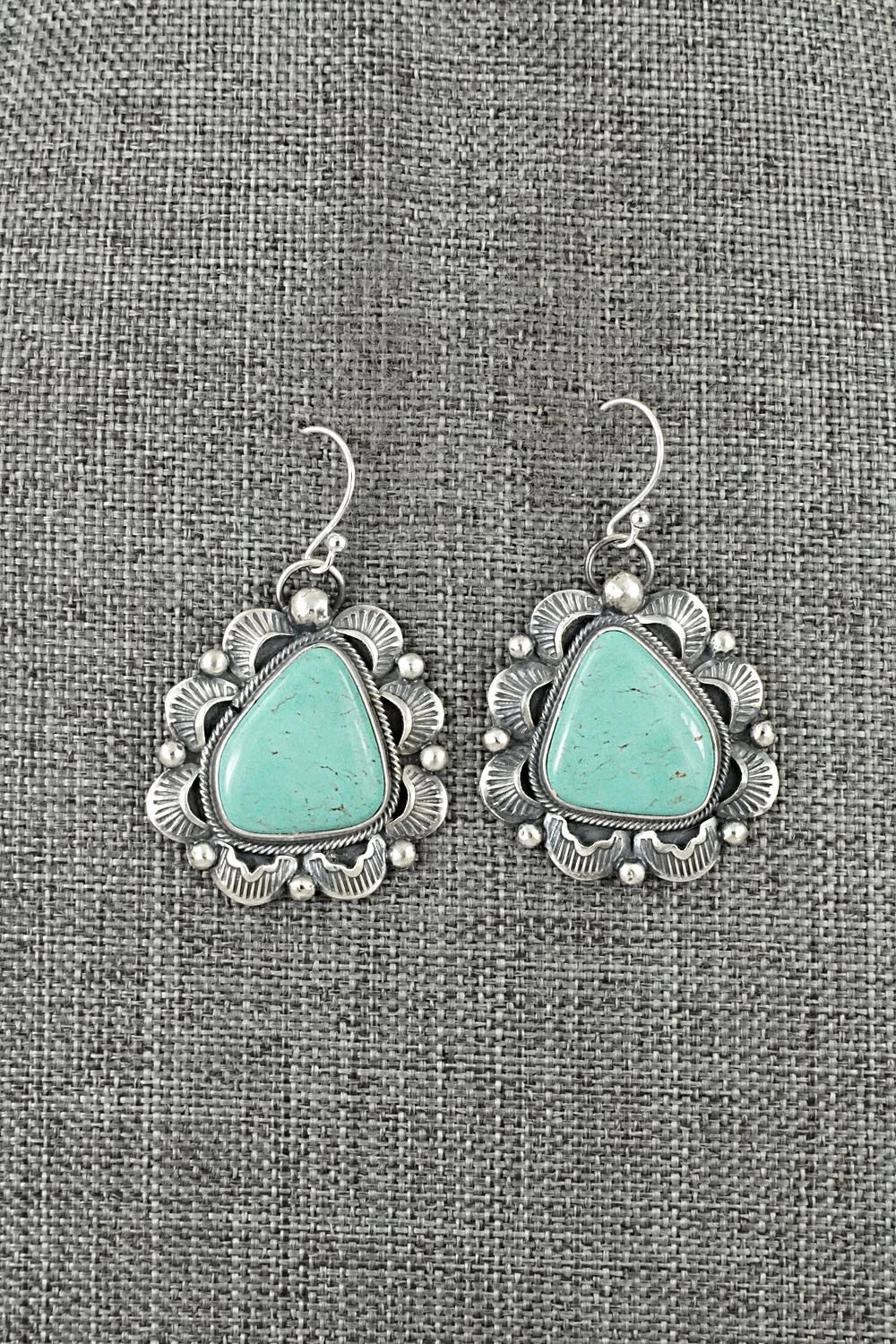 Turquoise & Sterling Silver Earrings - Jackson Hoskie
