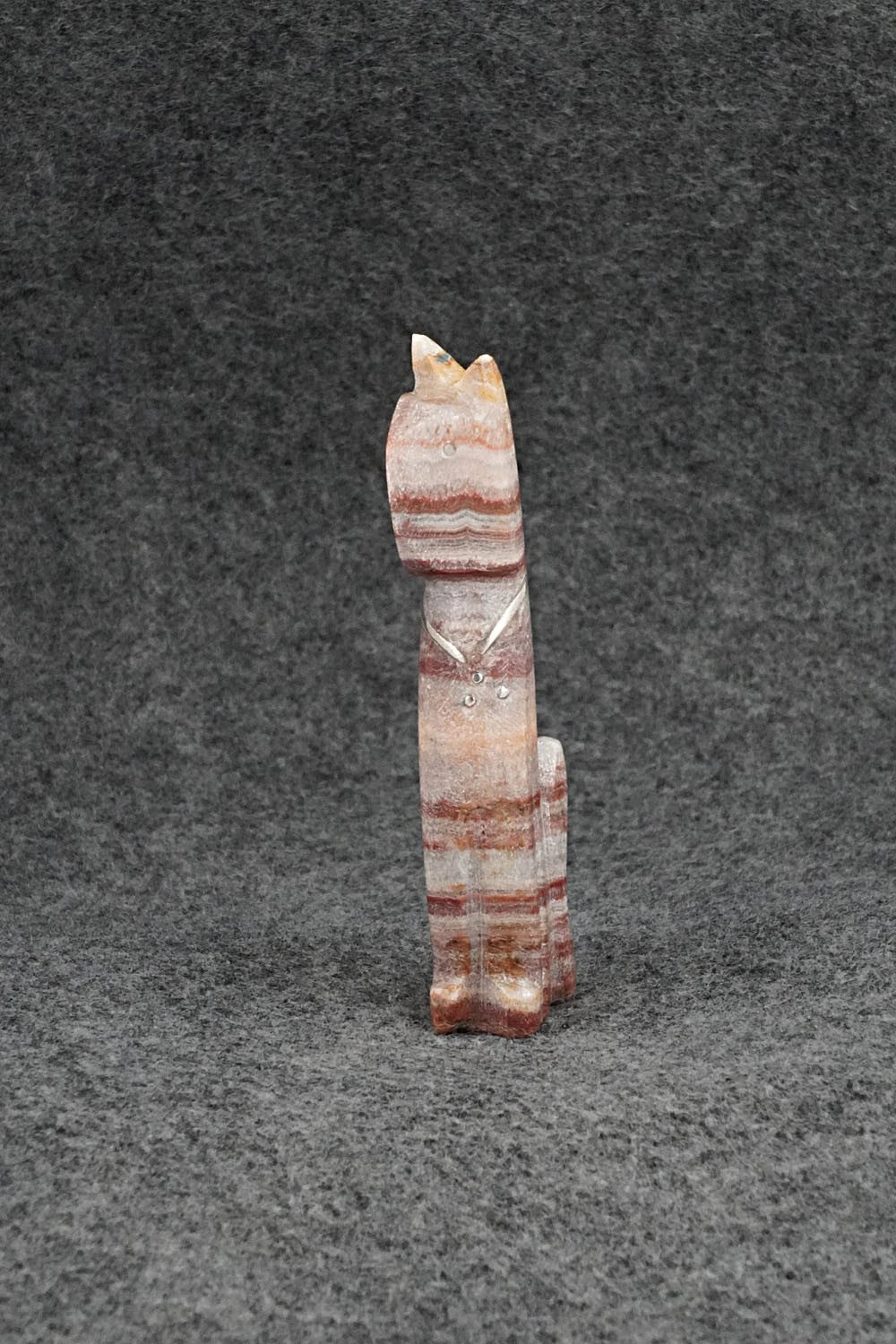 Cat Zuni Fetish Carving - Kenny Chavez