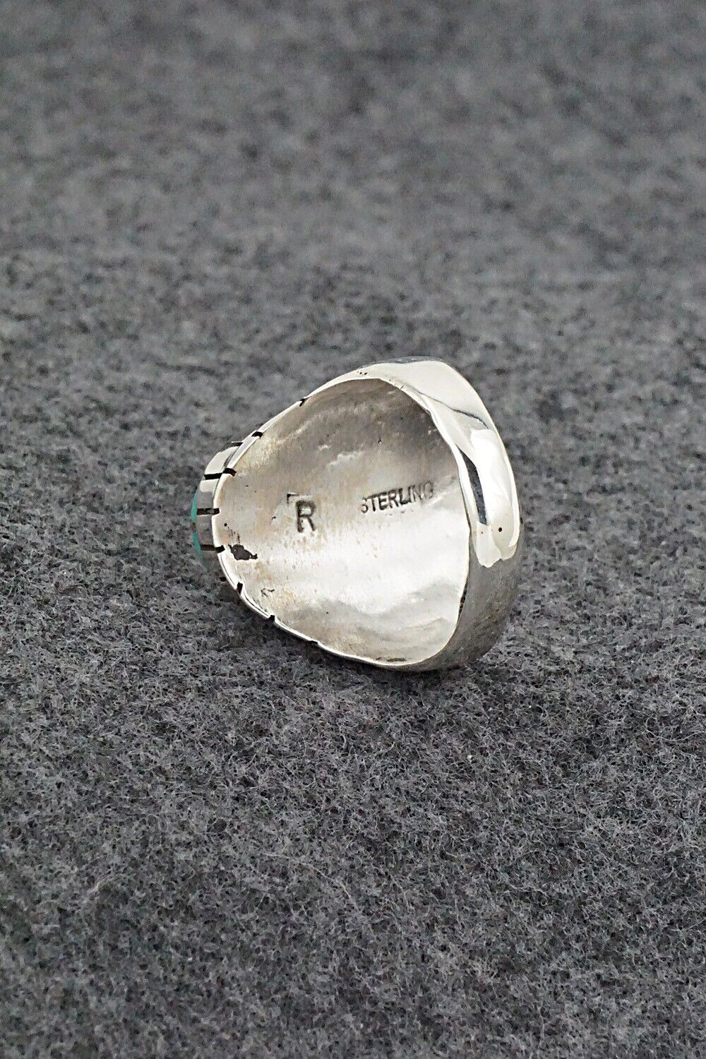 Turquoise & Sterling Silver Ring - Trevor Jack - Size 9