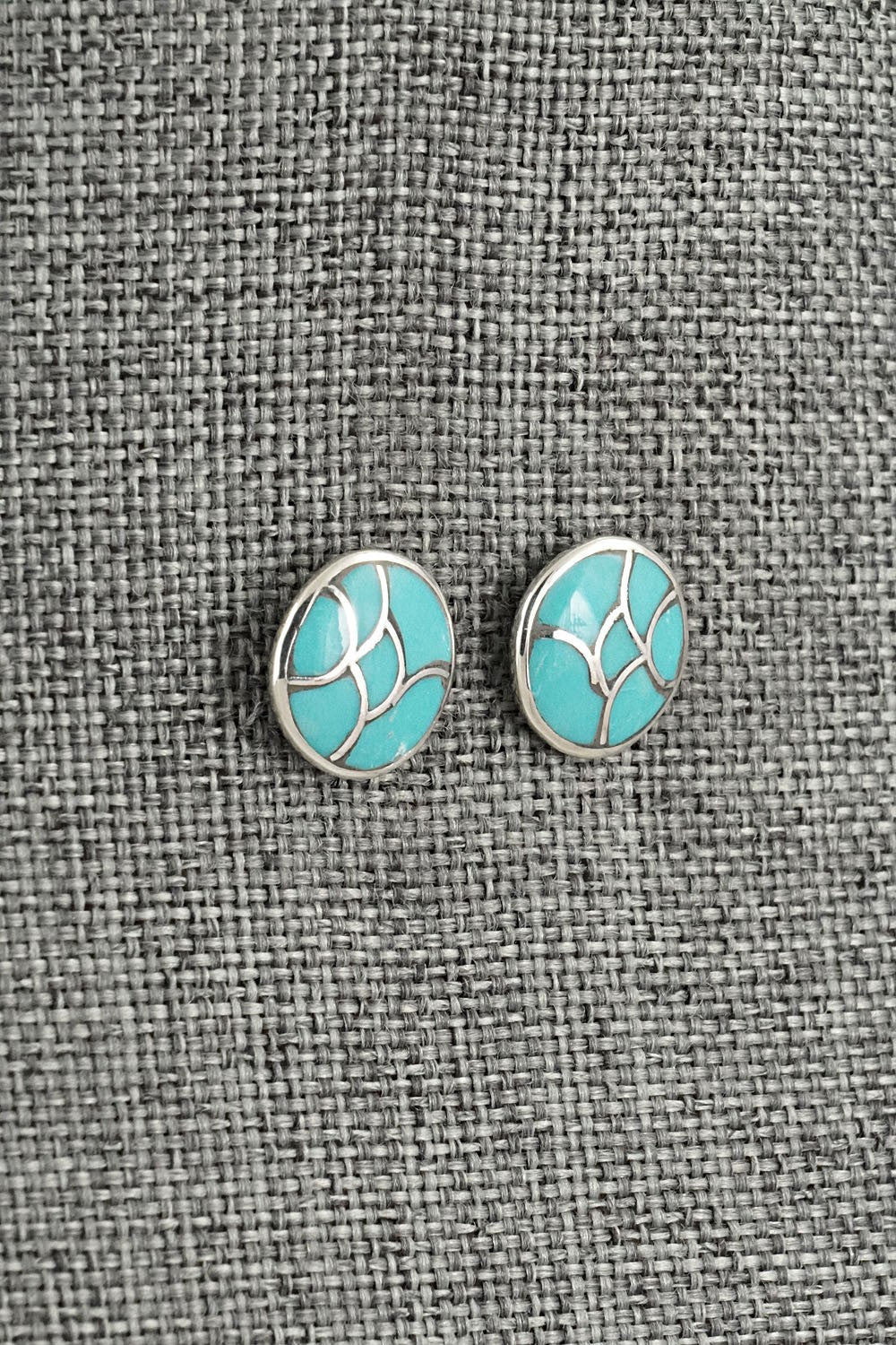 Turquoise & Sterling Silver Earrings - Orena Leekya