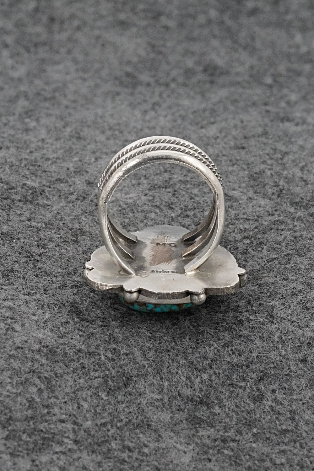 Turquoise & Sterling Silver Ring - Michael Calladitto - Size 9