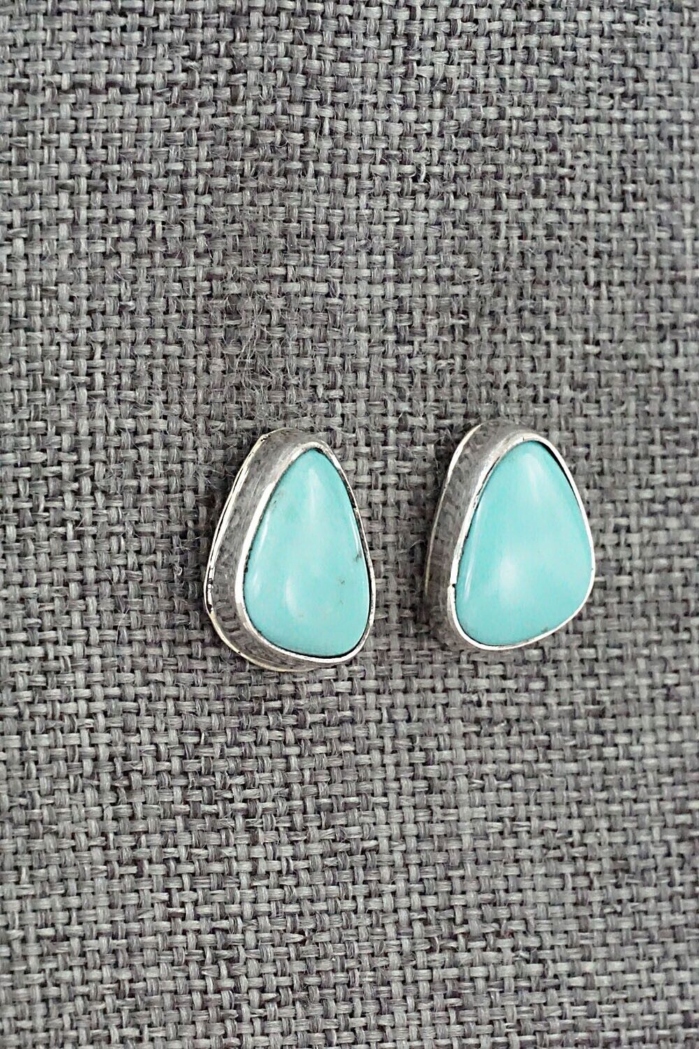 Turquoise & Sterling Silver Earrings - Marco Begaye