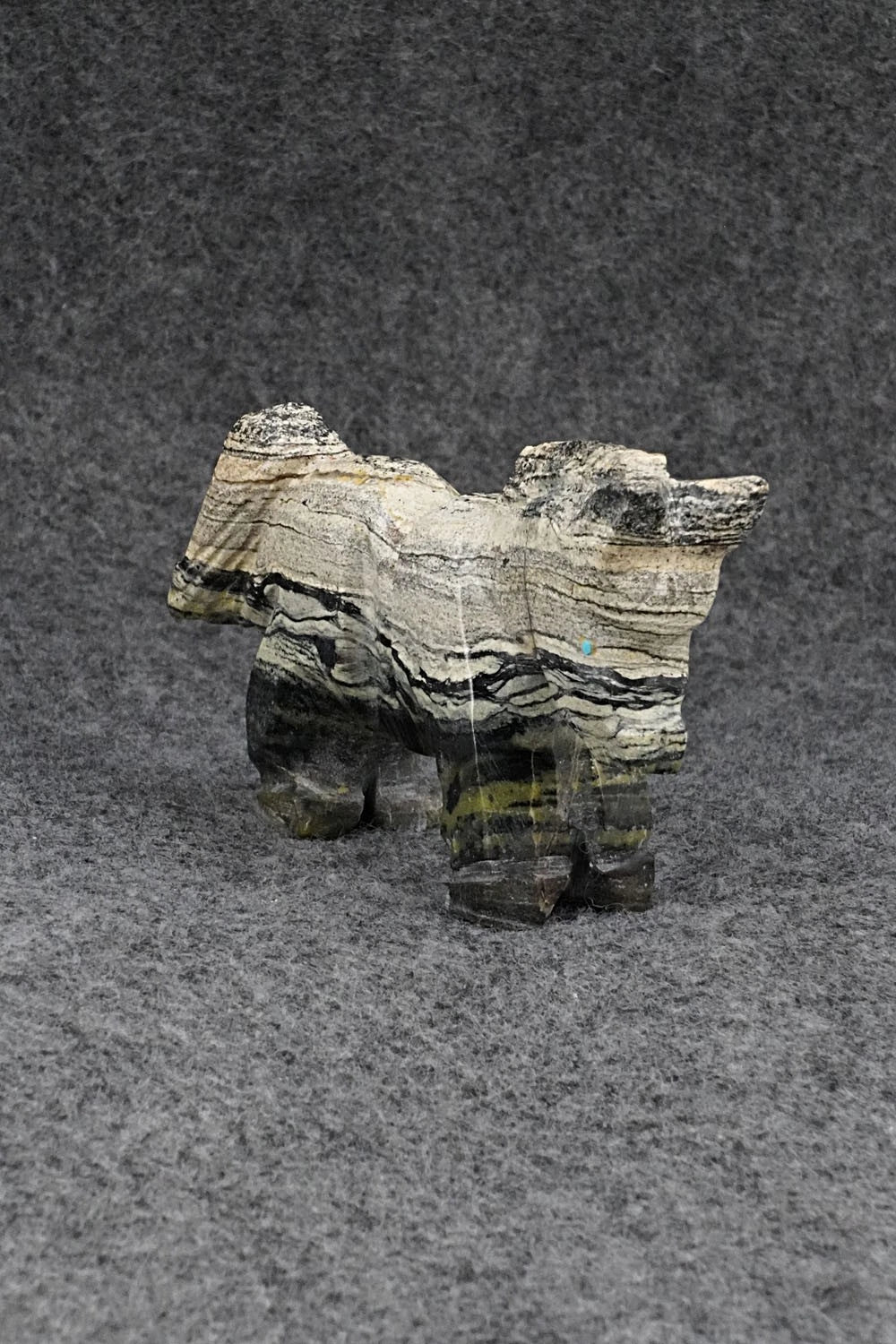 Donkey Zuni Fetish Carving - Tony Mackel