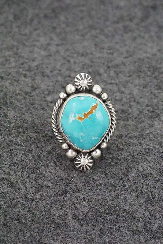 Turquoise & Sterling Silver Ring - Daniel Benally - Size 5.5