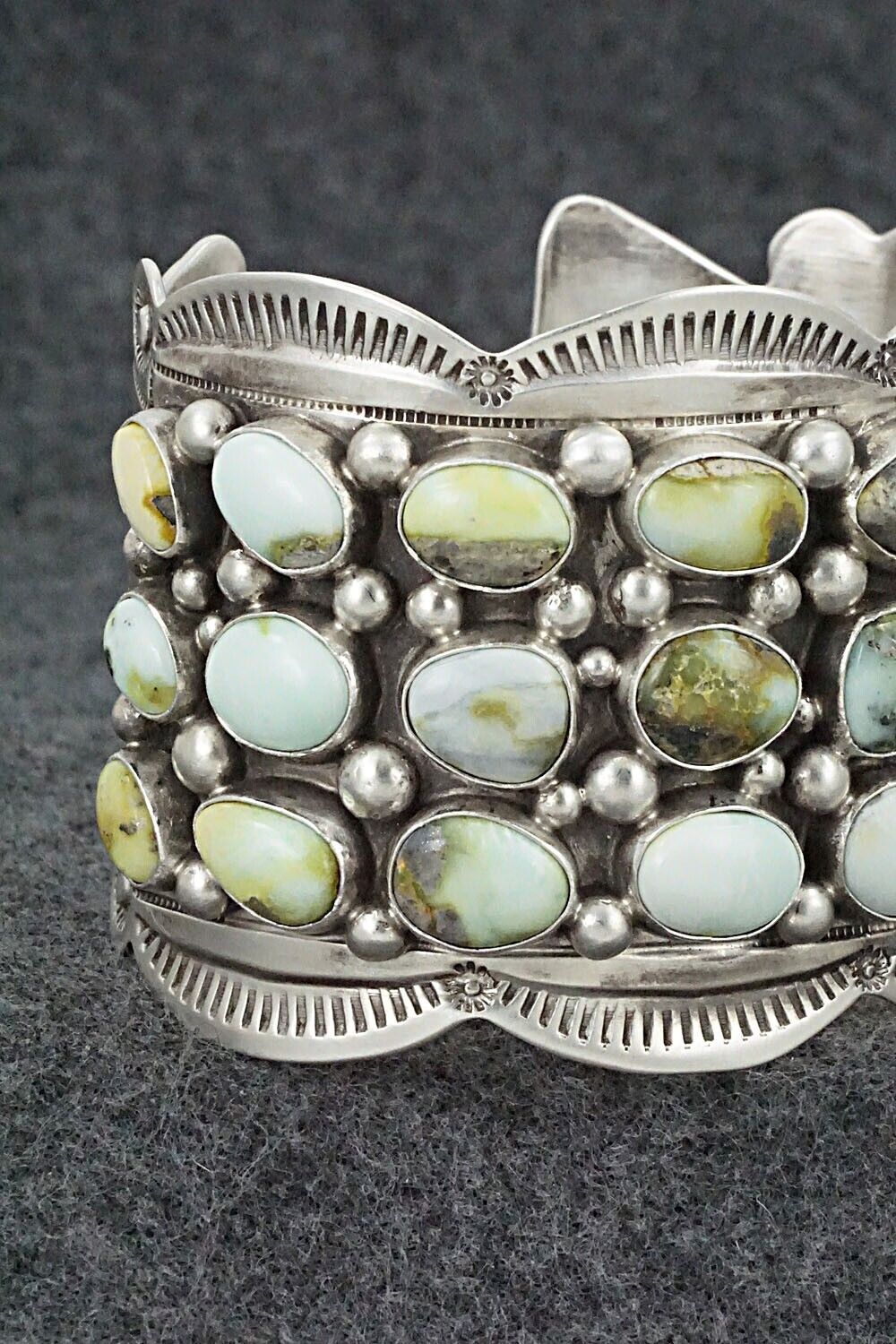 Variscite & Sterling Silver Bracelet - Tom Lewis