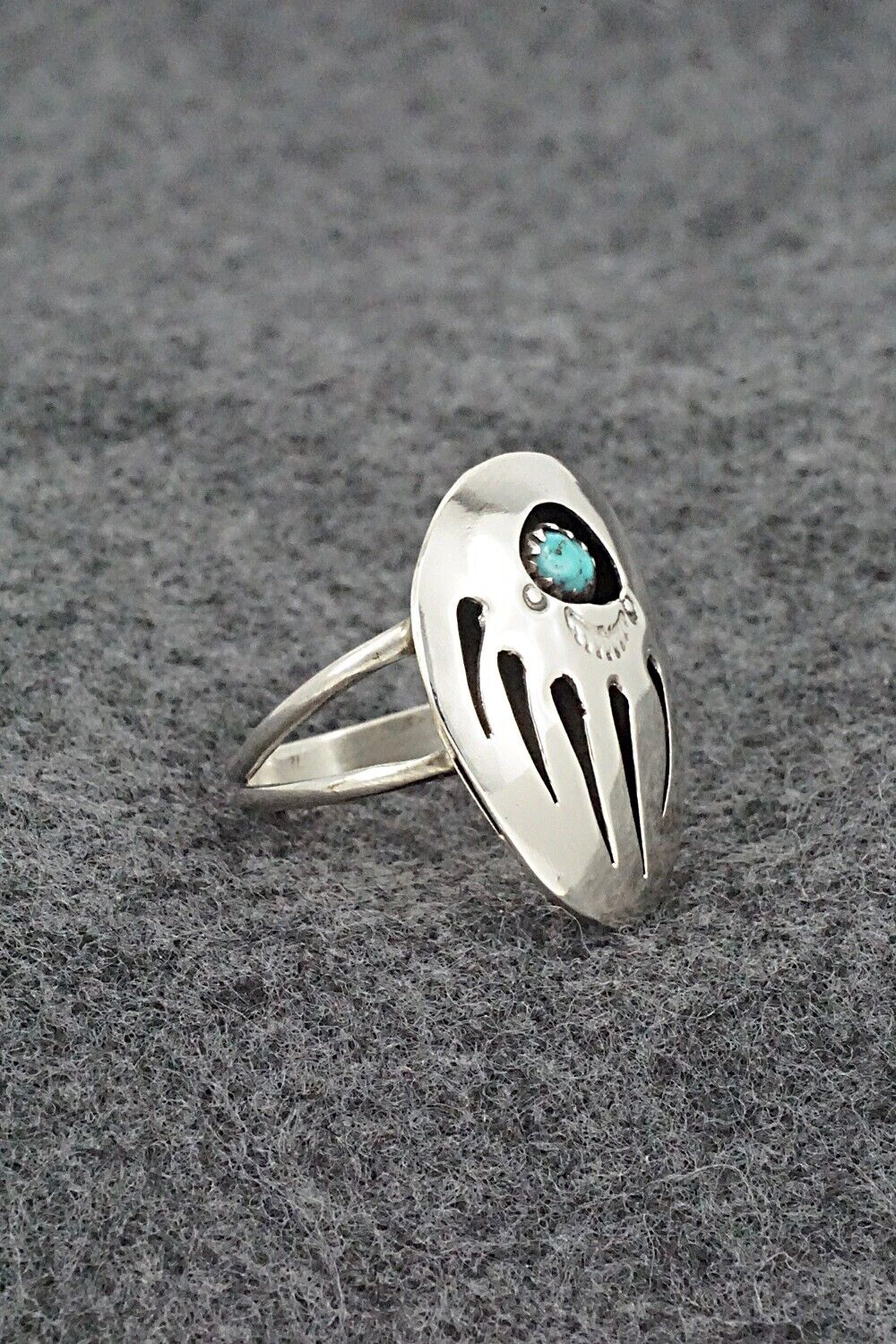 Turquoise & Sterling Silver Ring - Ervin Begay - Size 8.5