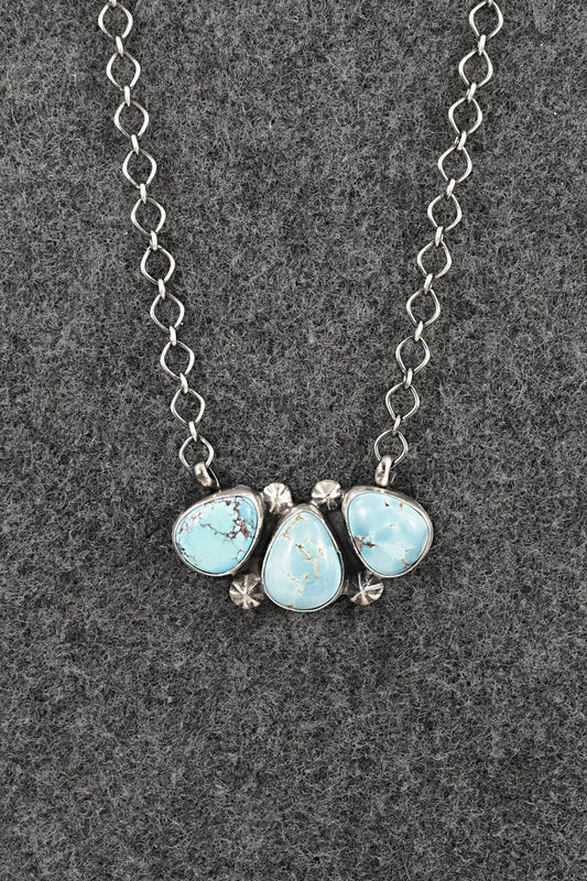 Turquoise & Sterling Silver Necklace - Darrin Livingston