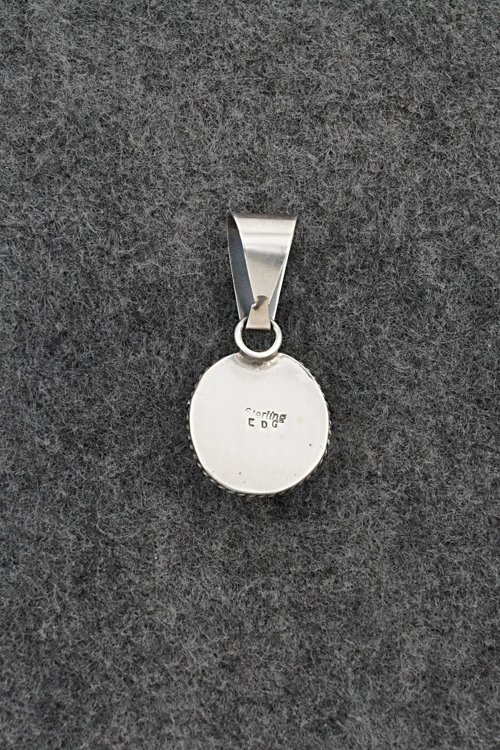 Turquoise & Sterling Silver Pendant - Eugene Gruber