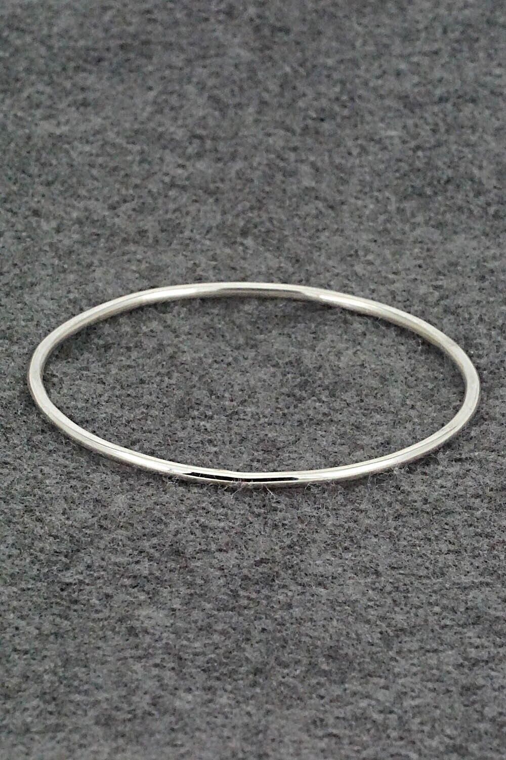 Sterling Silver Bangle Bracelet - Elaine Tahe