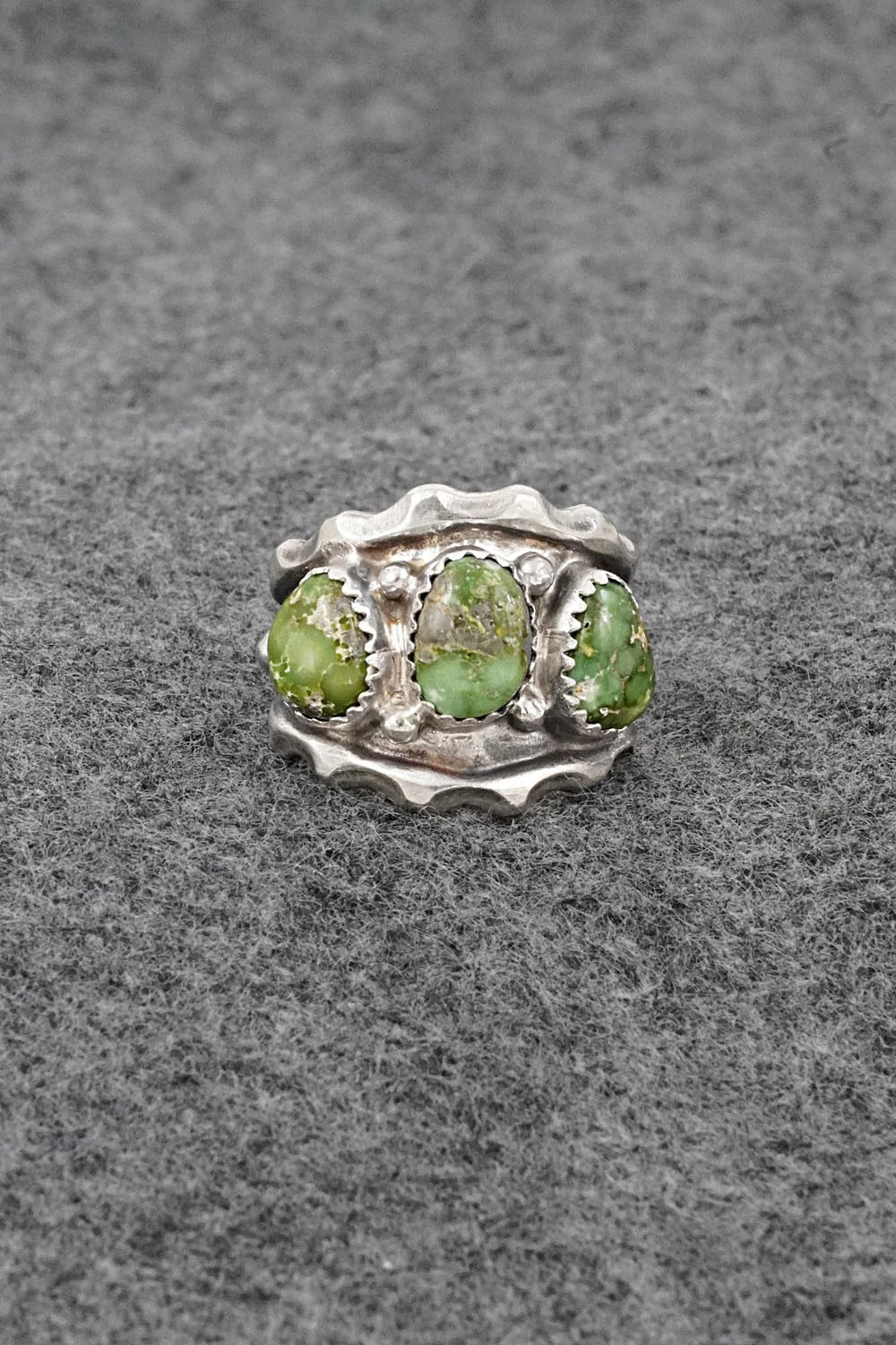 Turquoise & Sterling Silver Ring - Genevieve Francisco - Size 7