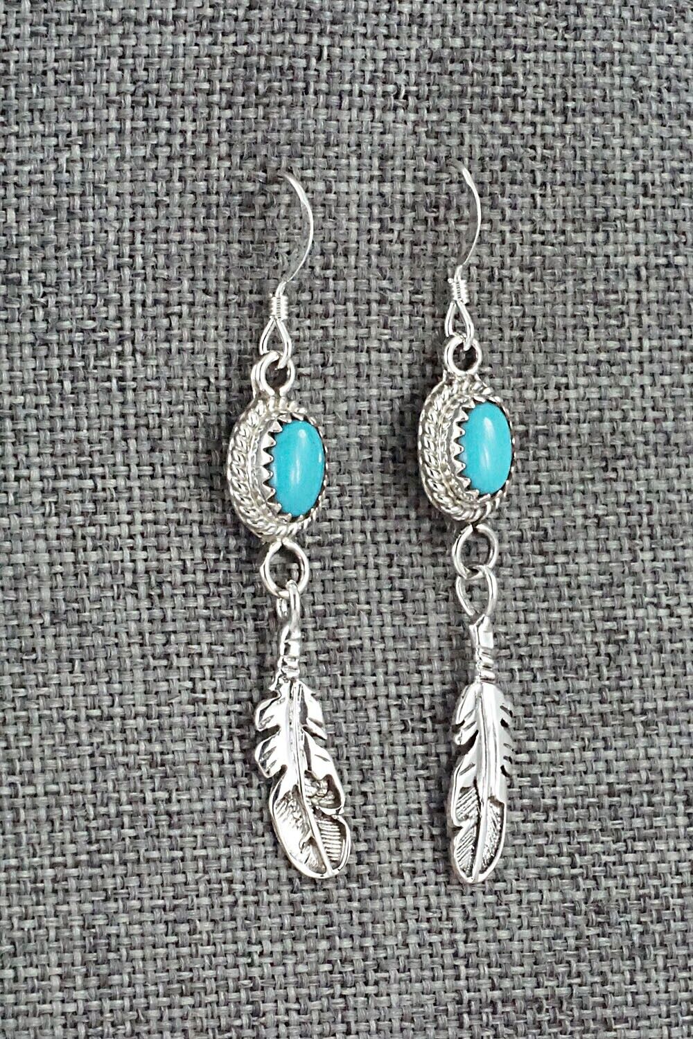 Turquoise and Sterling Silver Earrings - Sharon McCarthy