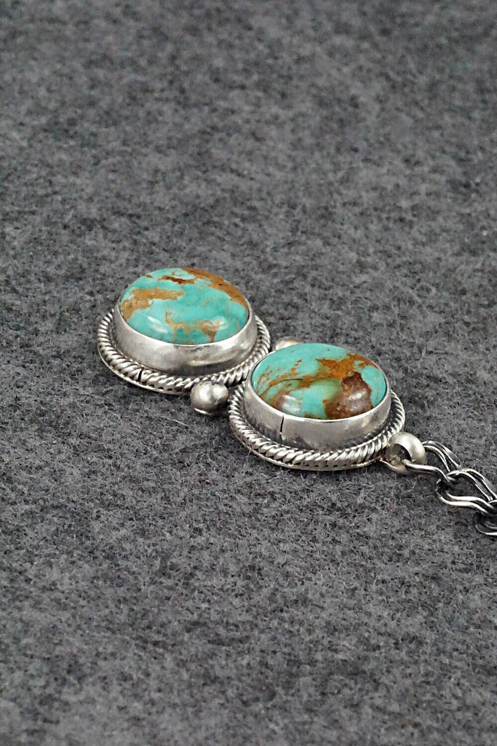 Turquoise & Sterling Silver Necklace - Tom Lewis