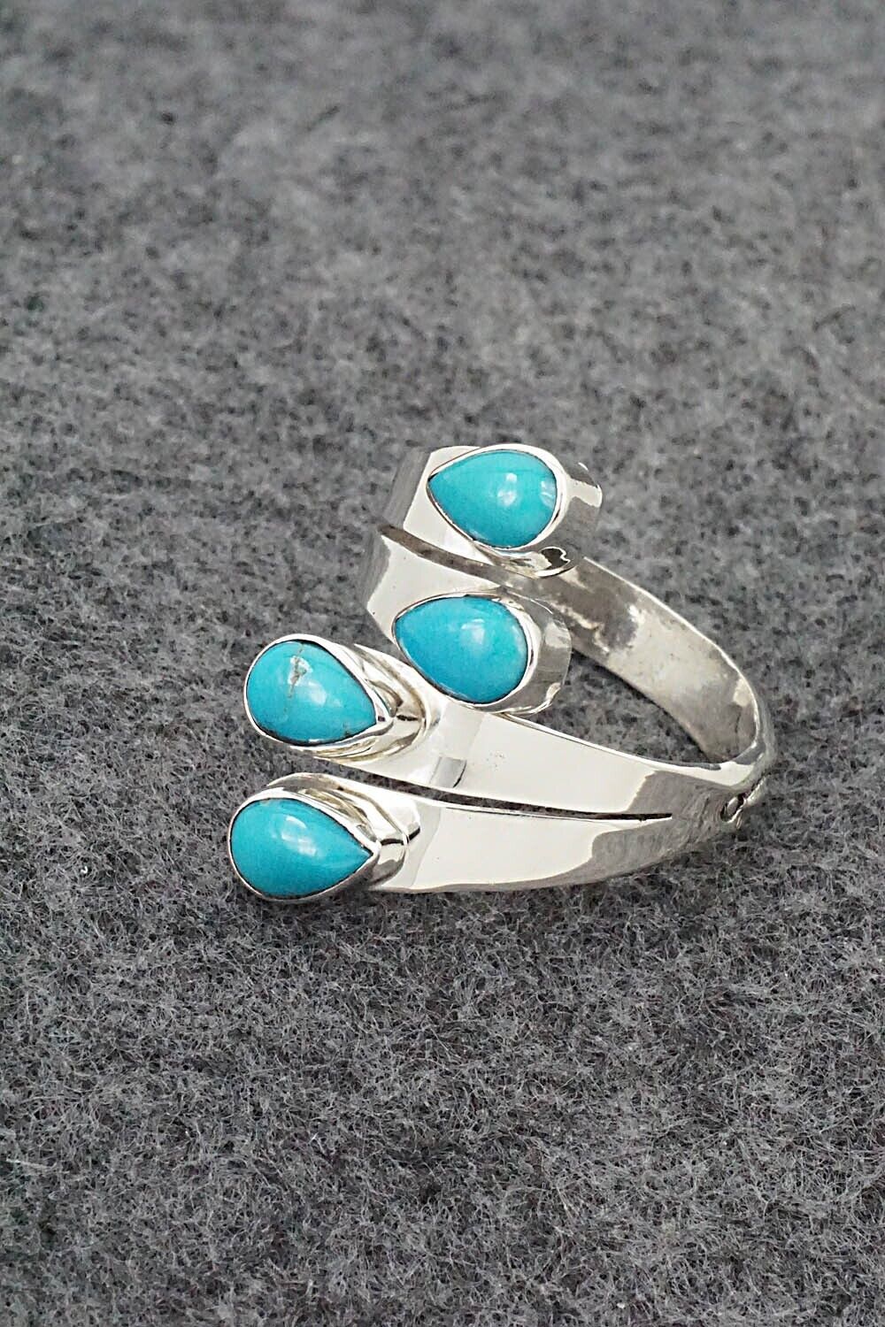 Turquoise & Sterling Silver Ring - Thomas Yazzie - Size 11