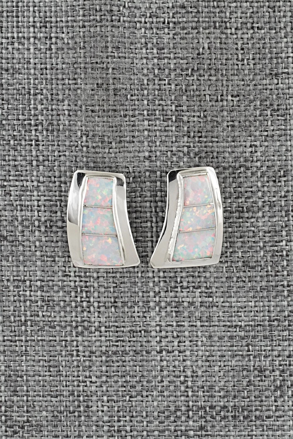Opalite & Sterling Silver Earrings - Nathaniel Johnson