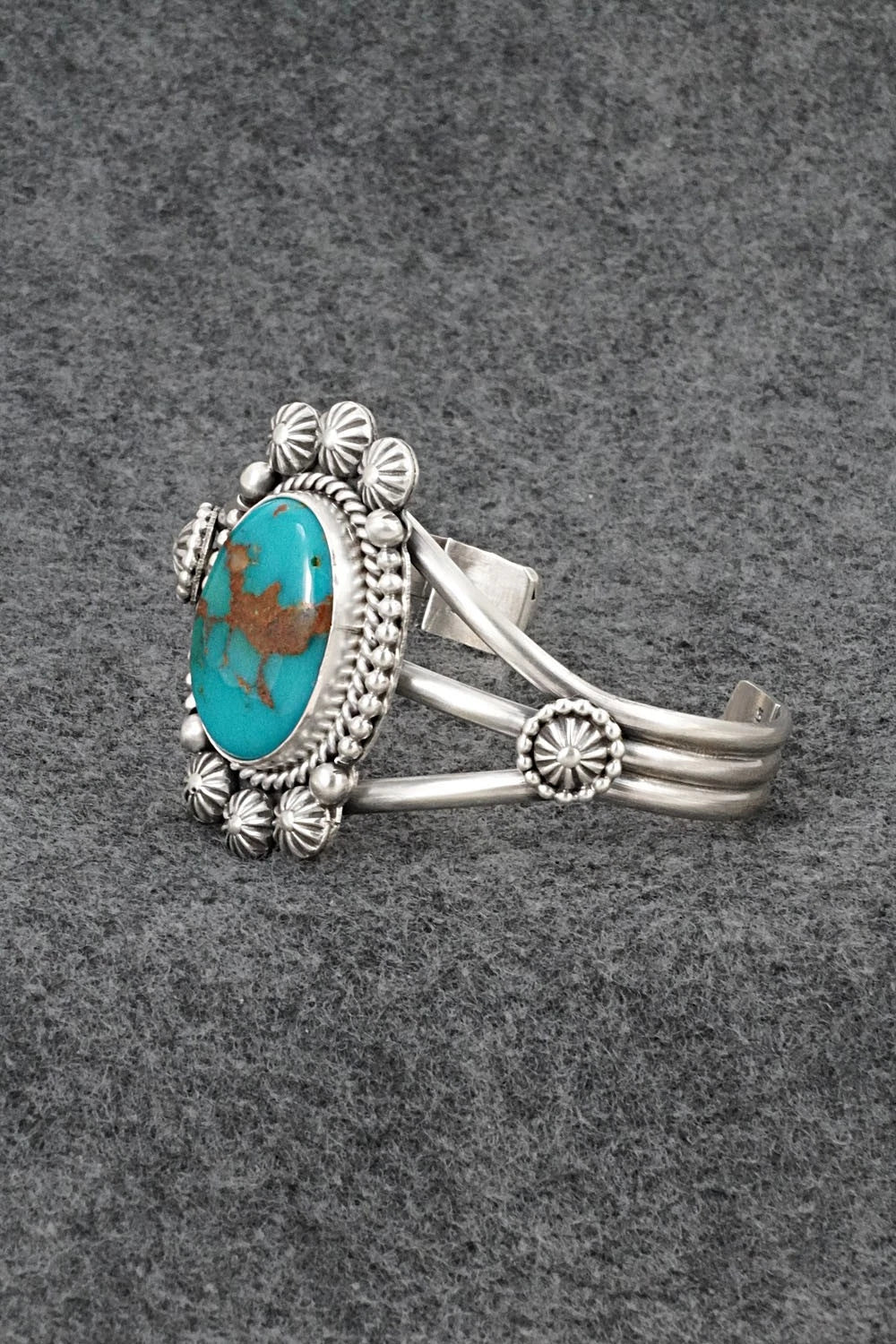 Turquoise & Sterling Silver Bracelet - Michael Calladitto