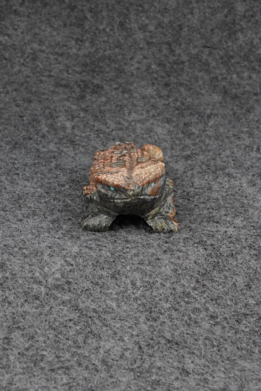 Horned Toad Zuni Fetish Carving - Tony Mackel