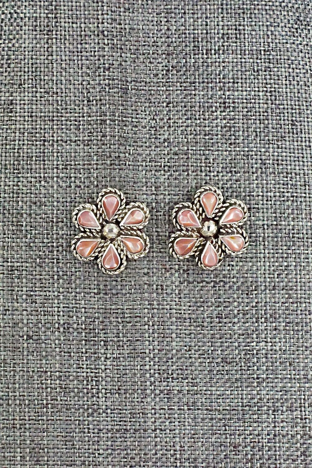 Mother of Pearl & Sterling Silver Earrings - Carol Lateyice