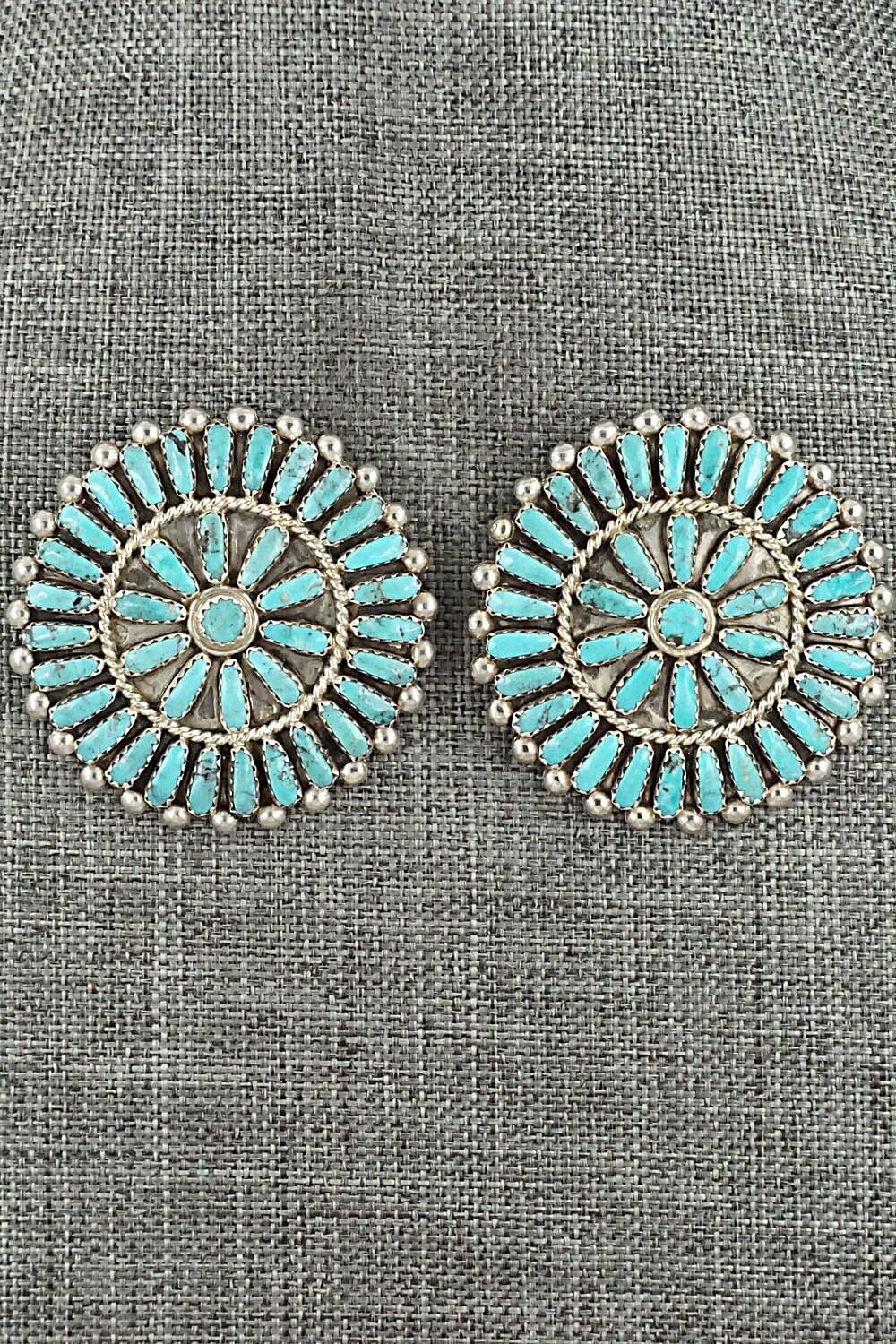 Turquoise & Sterling Silver Earrings - Philena Byjoe