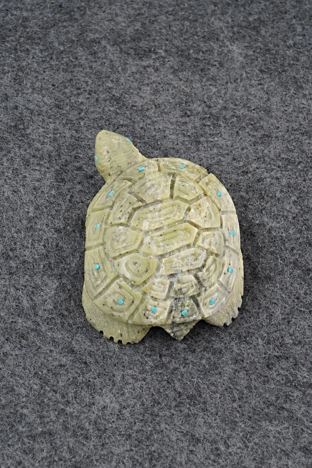 Turtle Zuni Fetish Carving - Adrian Cachini