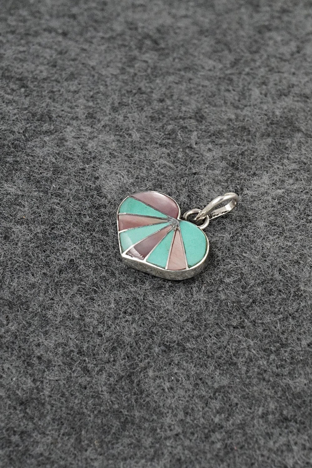 Turquoise, Mother of Pearl & Sterling Silver Pendant - Gina Dosedo