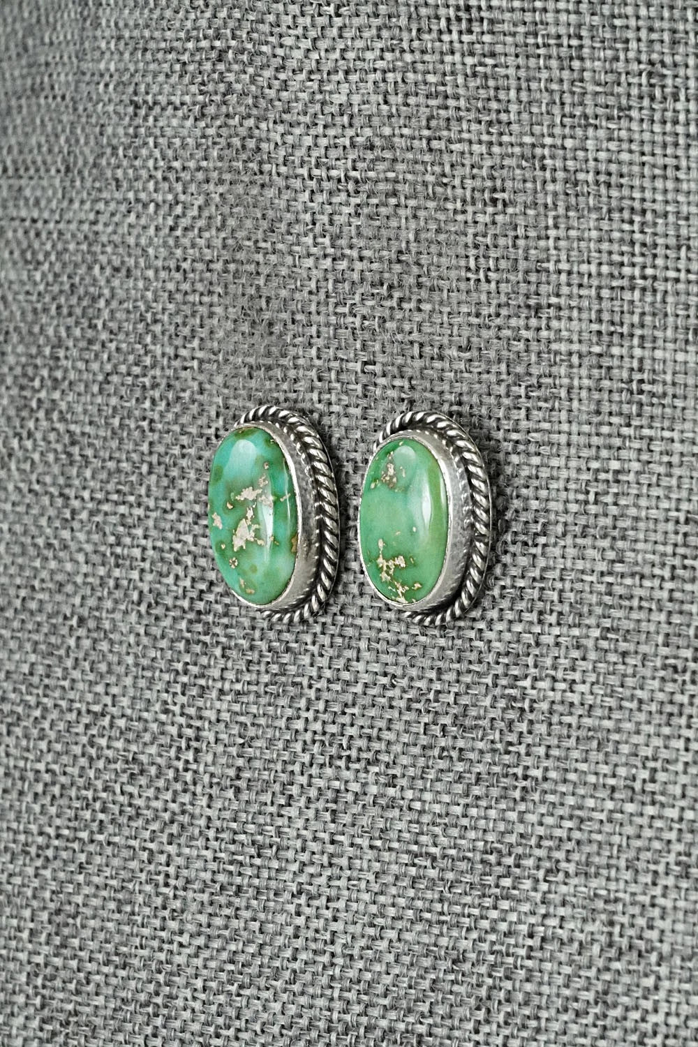 Turquoise & Sterling Silver Earrings - Rosemary Saunders