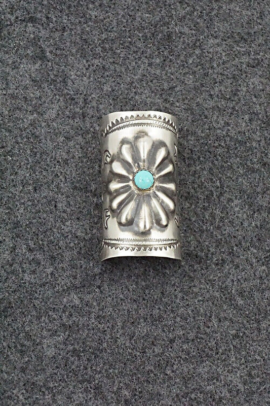Turquoise & Sterling Silver Hair Pin - Arlene Soce