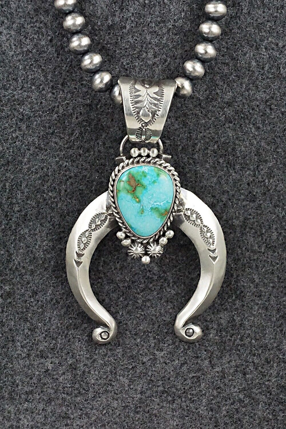 Turquoise & Sterling Silver Necklace - Samuel Yellowhair
