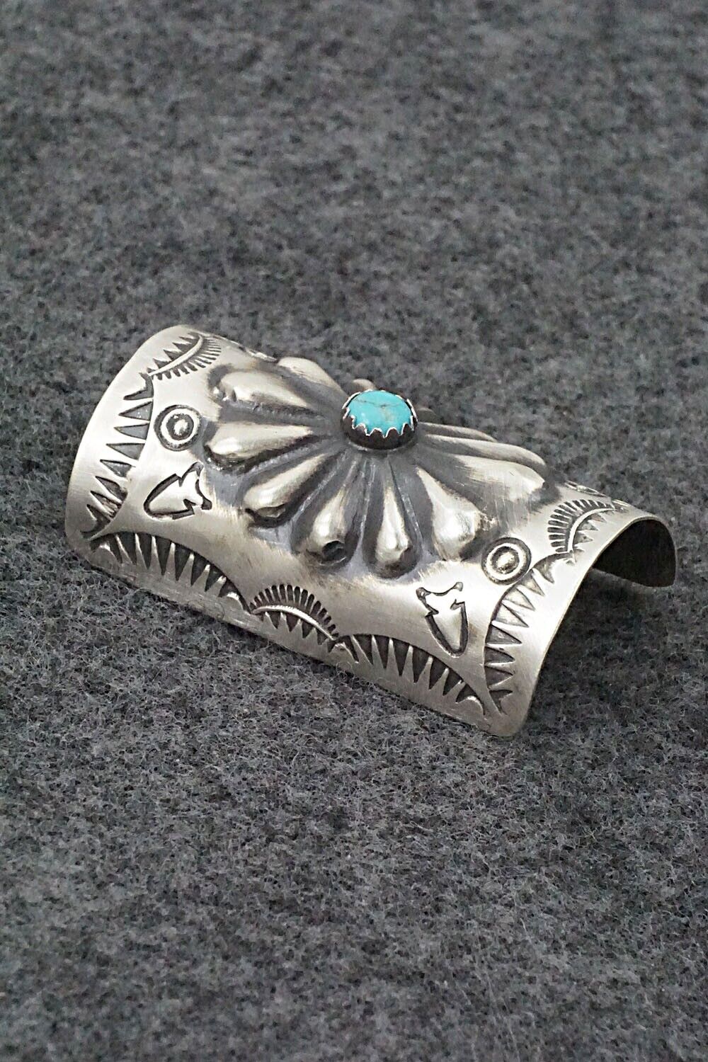 Turquoise & Sterling Silver Hair Pin - Arlene Soce
