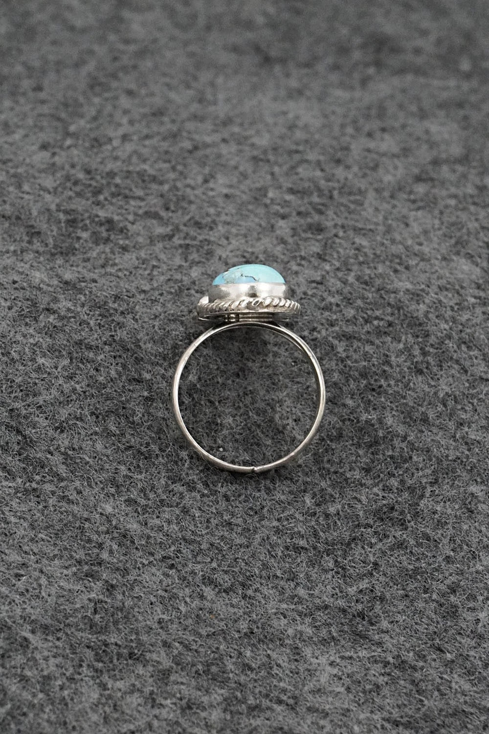 Turquoise & Sterling Silver Ring - Eugene Gruber - Size 5