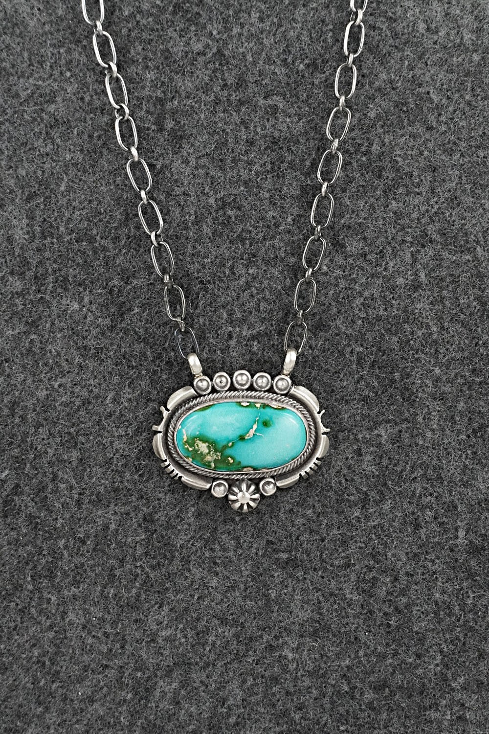 Turquoise & Sterling Silver Necklace - Daniel Benally