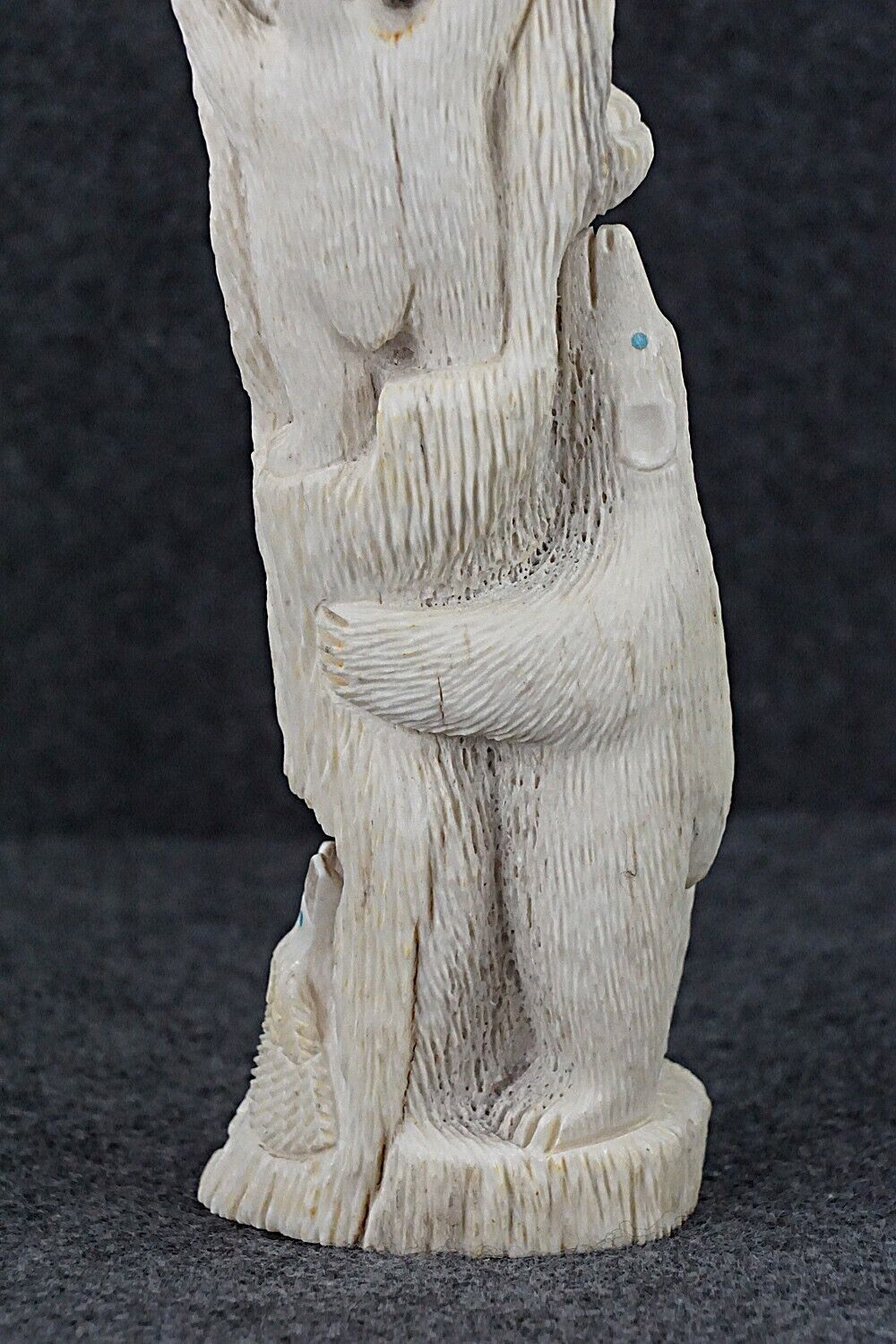 Bears & Eagles Zuni Fetish Carving - Destry Siutza
