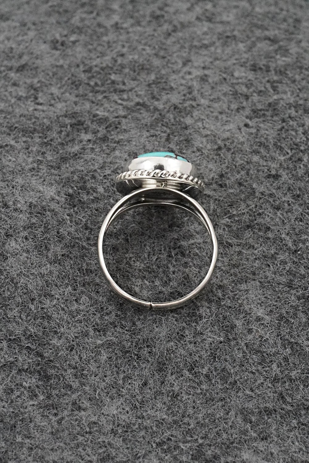 Turquoise & Sterling Silver Ring - Eugene Gruber - Size 5