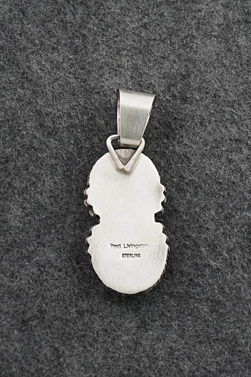 Turquoise & Sterling Silver Pendant - Paul Livingston