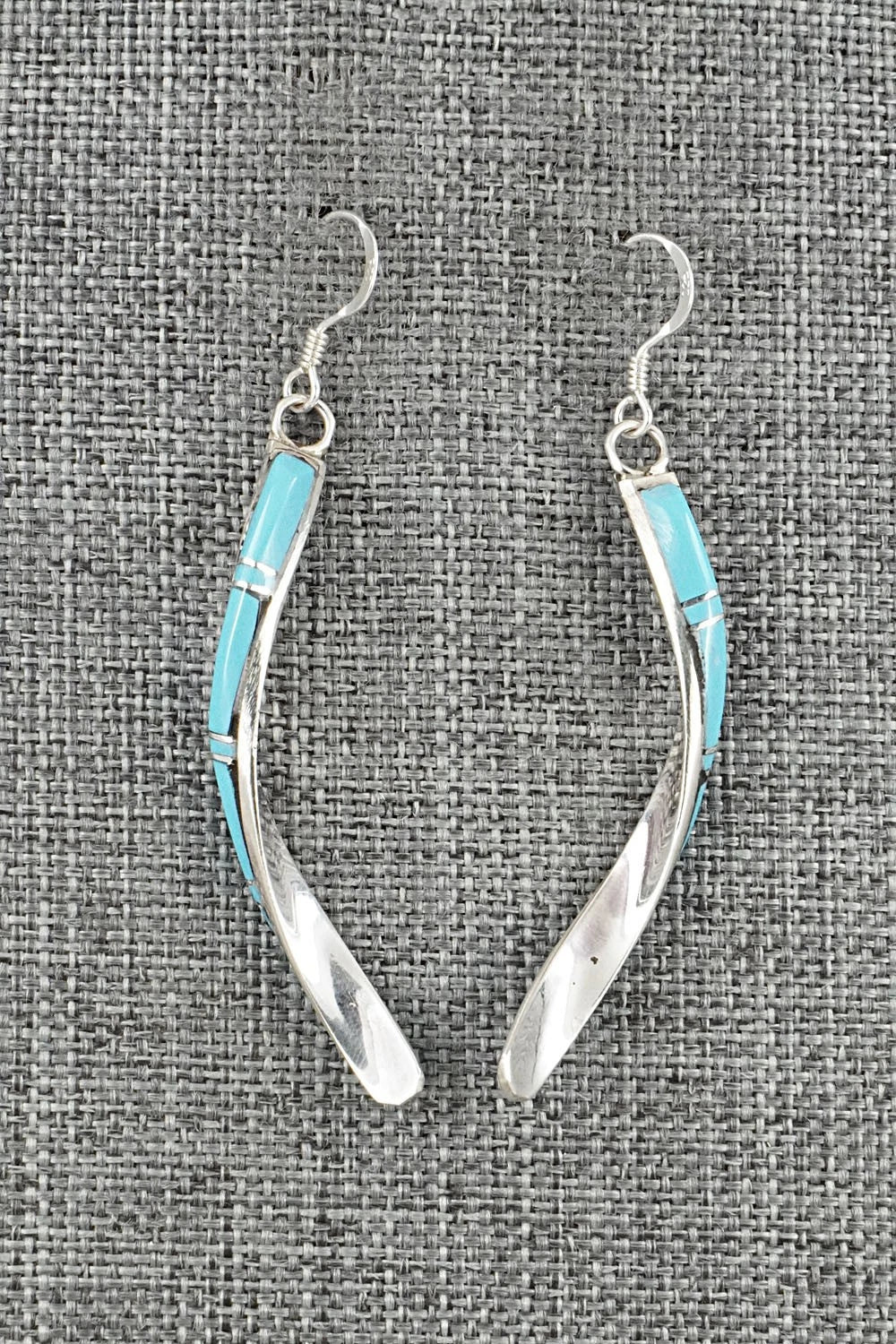 Turquoise & Sterling Silver Earrings - Terrance Panteah