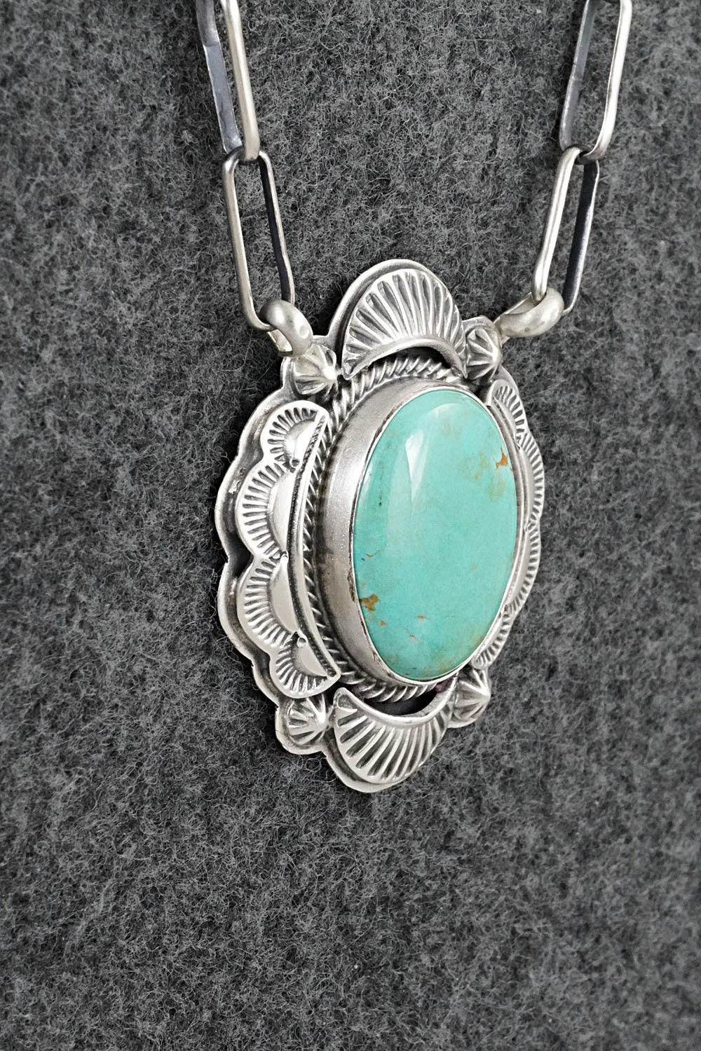 Turquoise & Sterling Silver Necklace - Randy Boyd