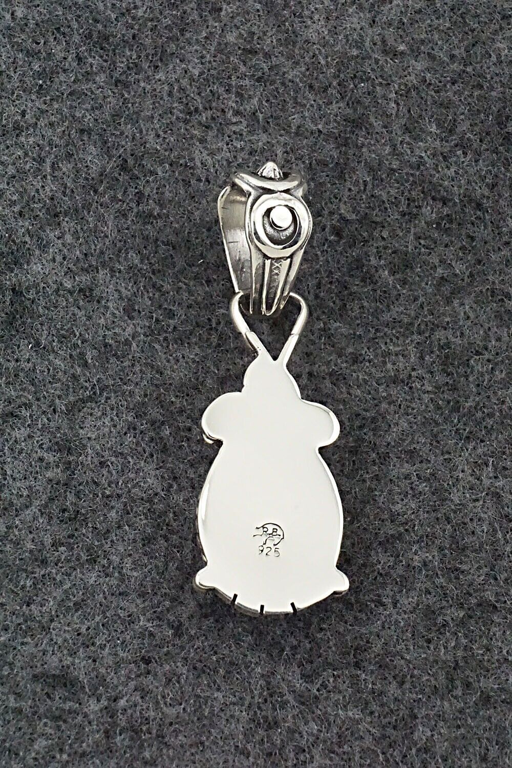 White Buffalo & Sterling Silver Pendant - Franklin Johnson