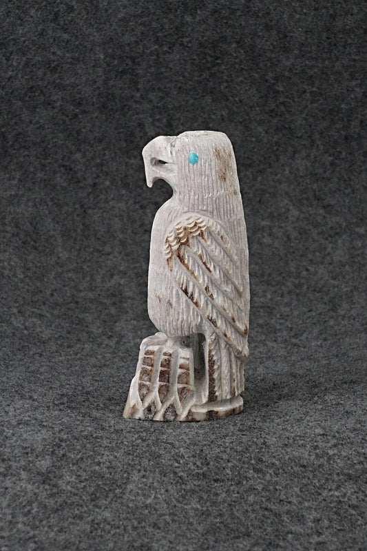 Eagle Zuni Fetish Carving - Gerrick Weeka