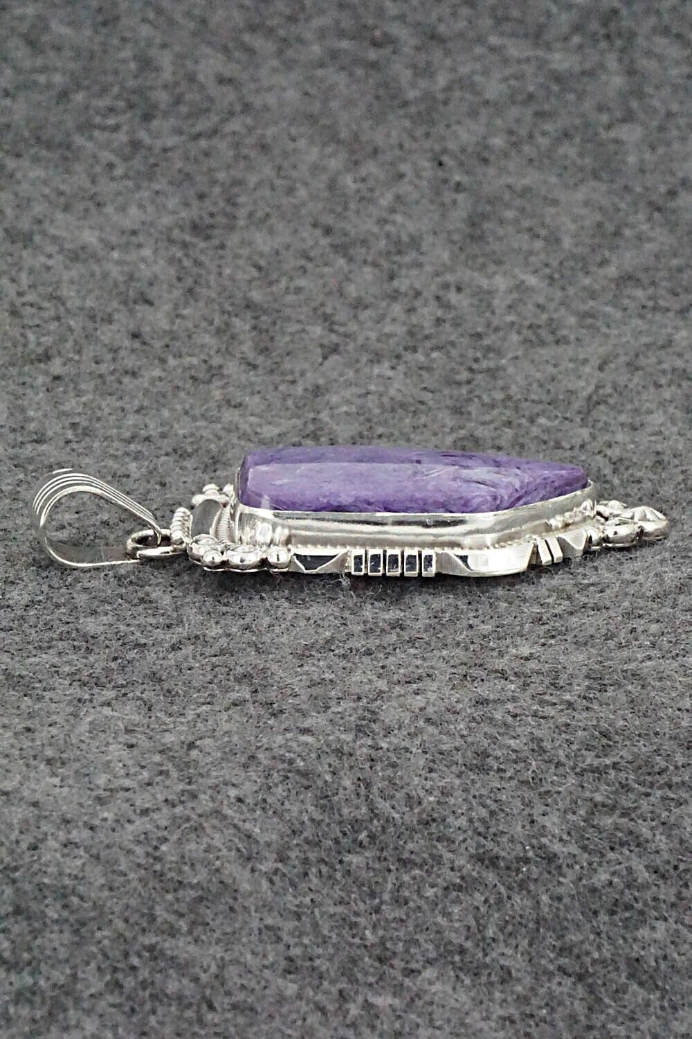 Charoite & Sterling Silver Pendant - Daniel Benally