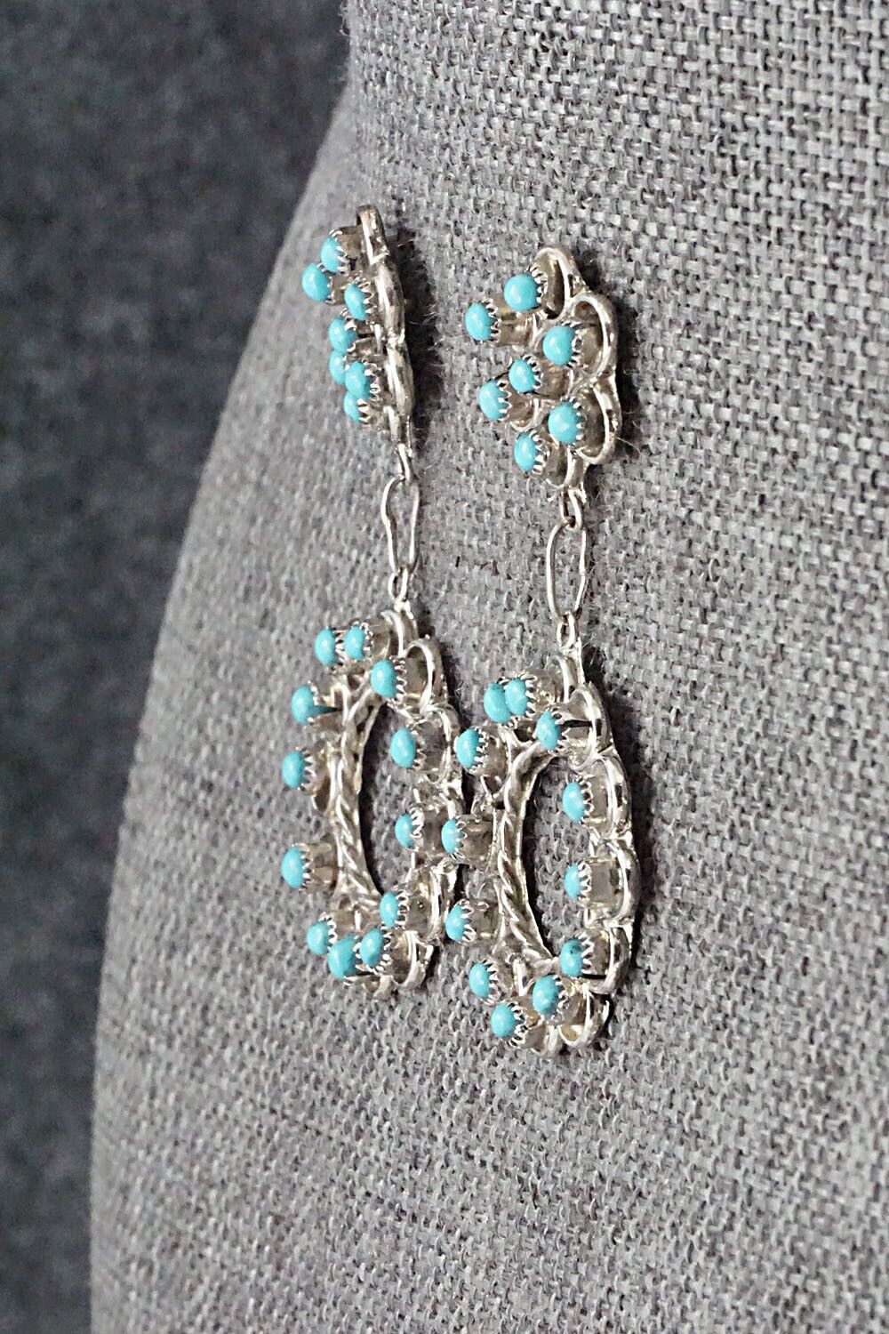 Turquoise & Sterling Silver Earrings - Waylon Johnson