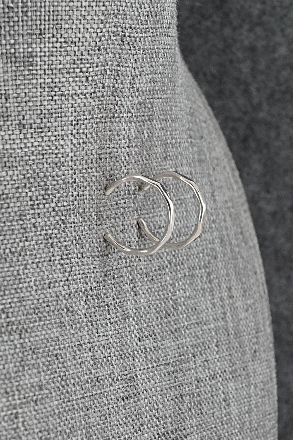 Sterling Silver Hoop Earrings - Elaine Tahe